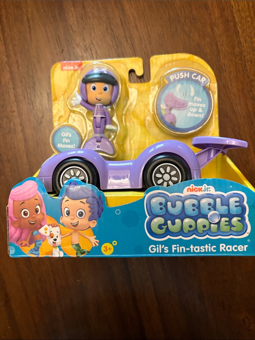 Bubble Guppies Gil Purple Push Car with Figure
